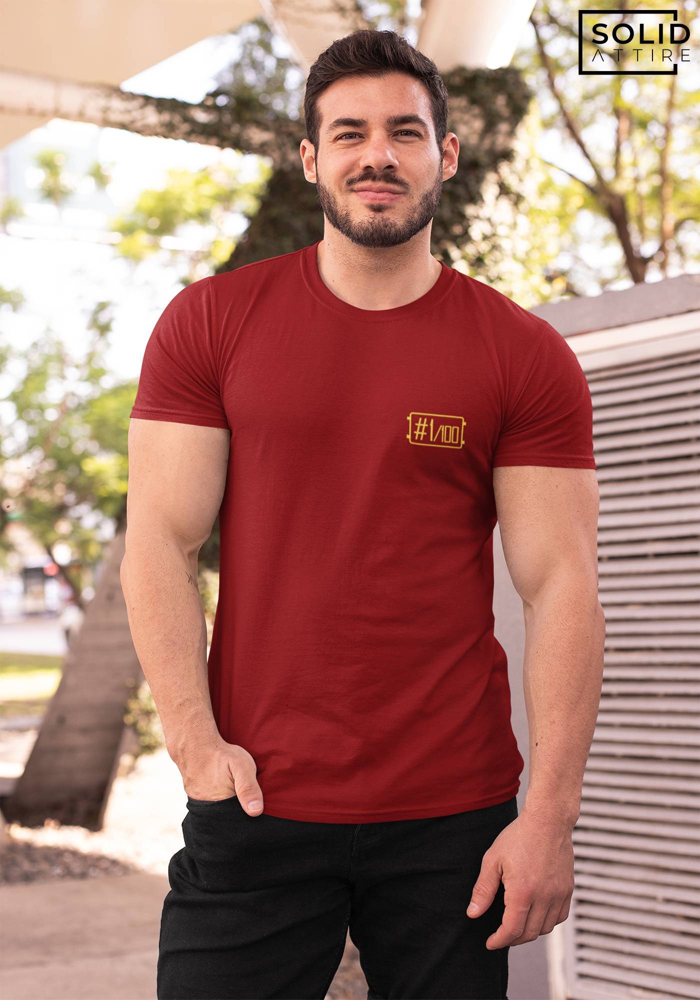 Maroon  #1/100 T-Shirt