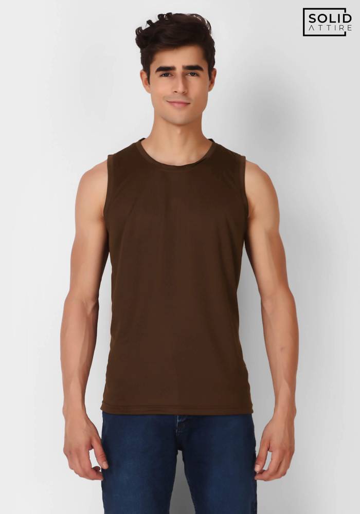 Coffee Solid Dri-FIT Tank Top