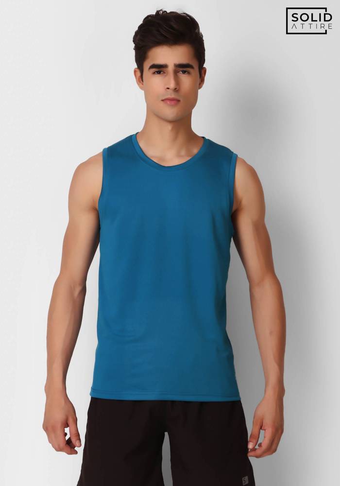 Royal Blue Solid Dri-FIT Tank Top