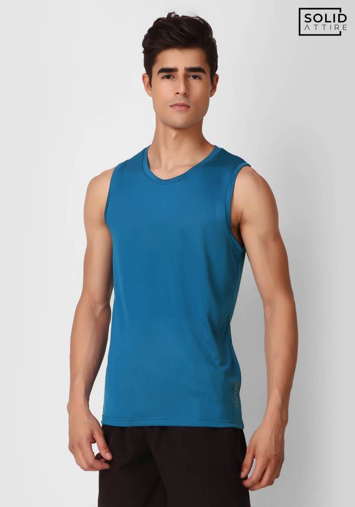 Royal Blue Solid Dri-FIT Tank Top