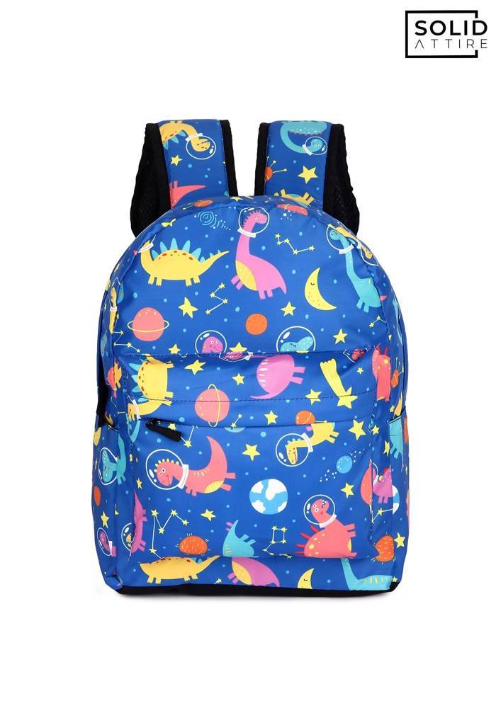 Graphic Printed Waterproof Casual Backpack For Boys and Girls (Blue)