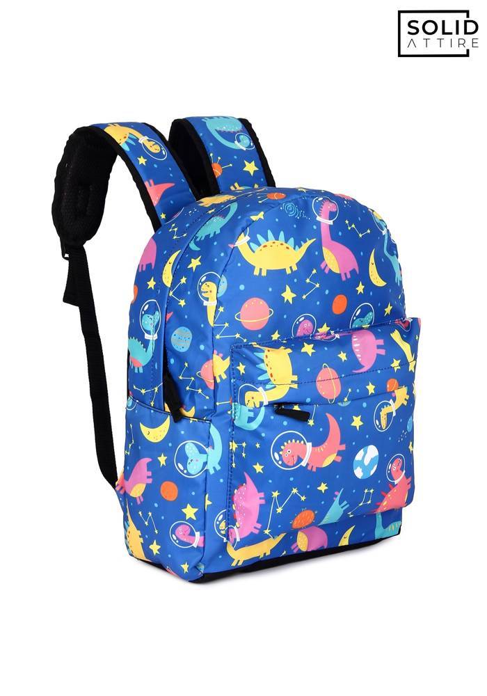 Graphic Printed Waterproof Casual Backpack For Boys and Girls (Blue)