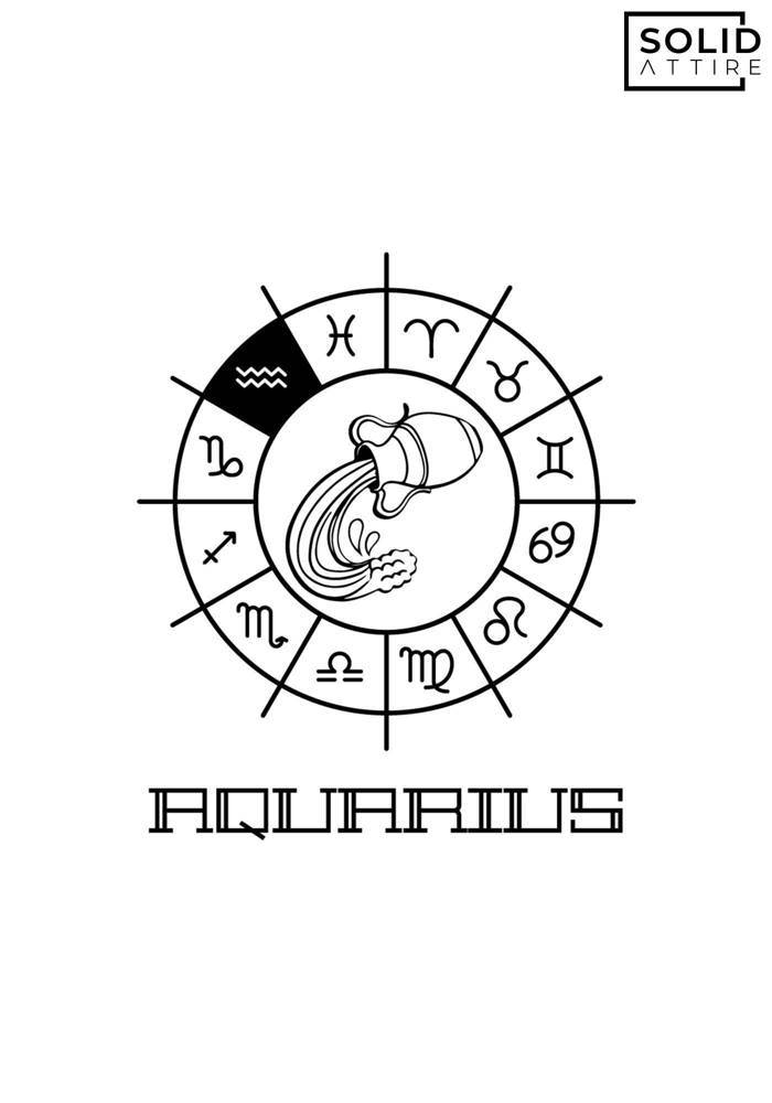 Aquarious Zodiac Sign T-Shirt