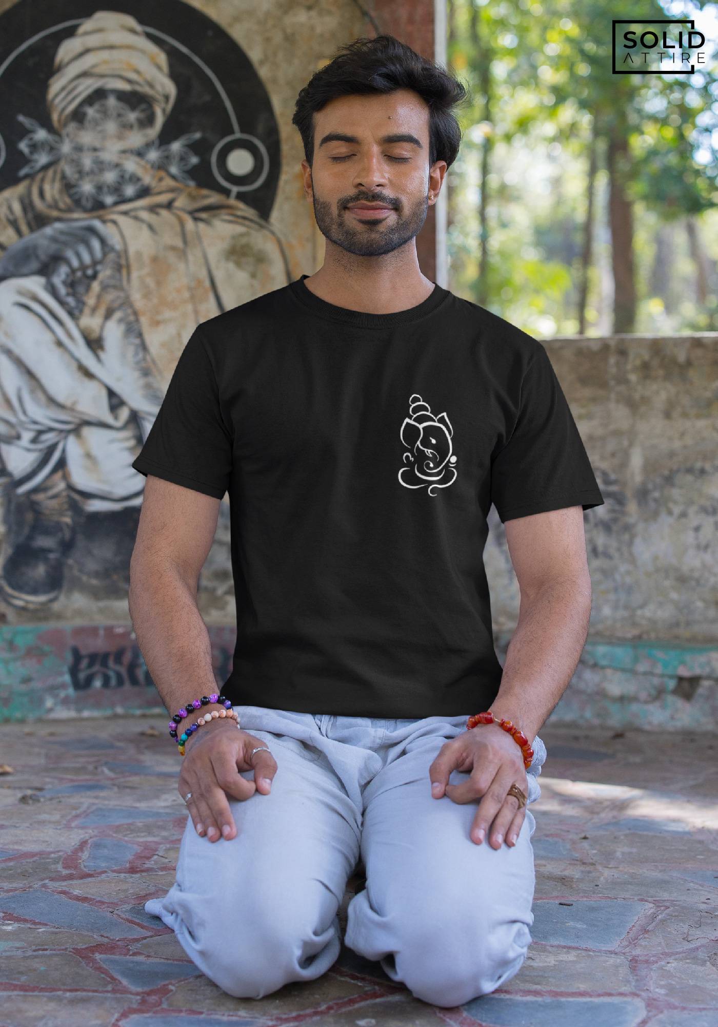 Black Ganesha Tshirt