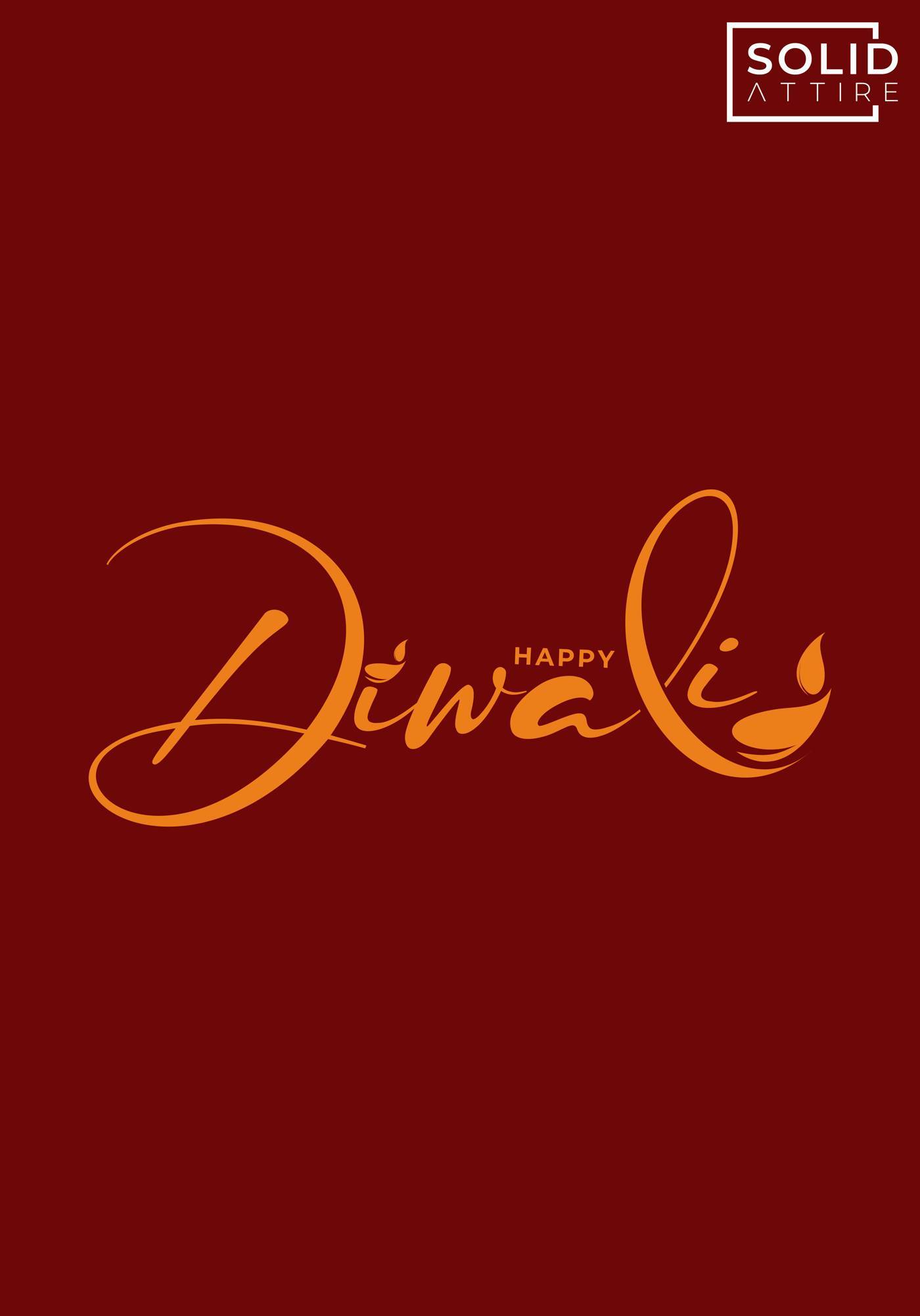 Maroon Happy Diwali T-Shirt