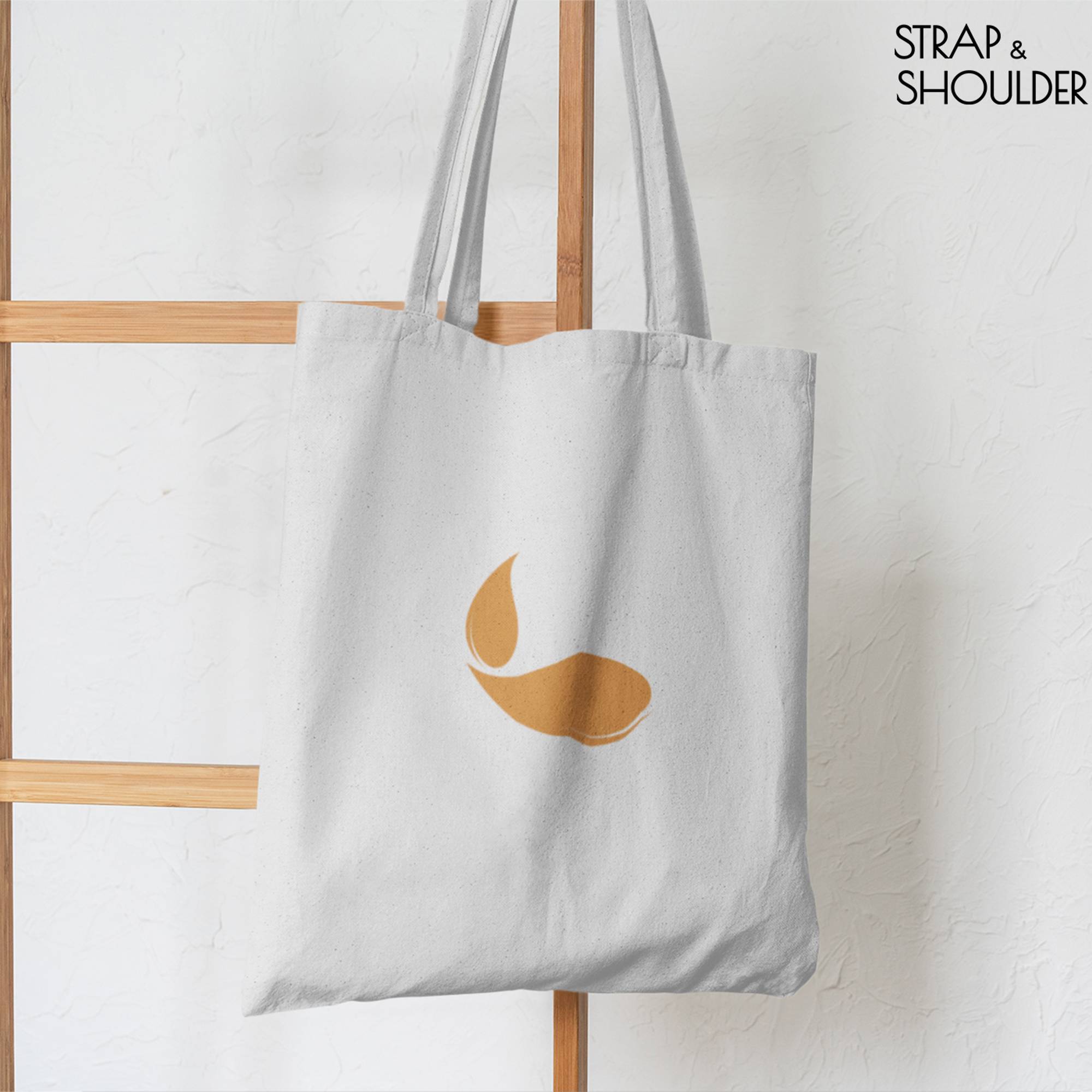 Diya Canvas White Tote Bag