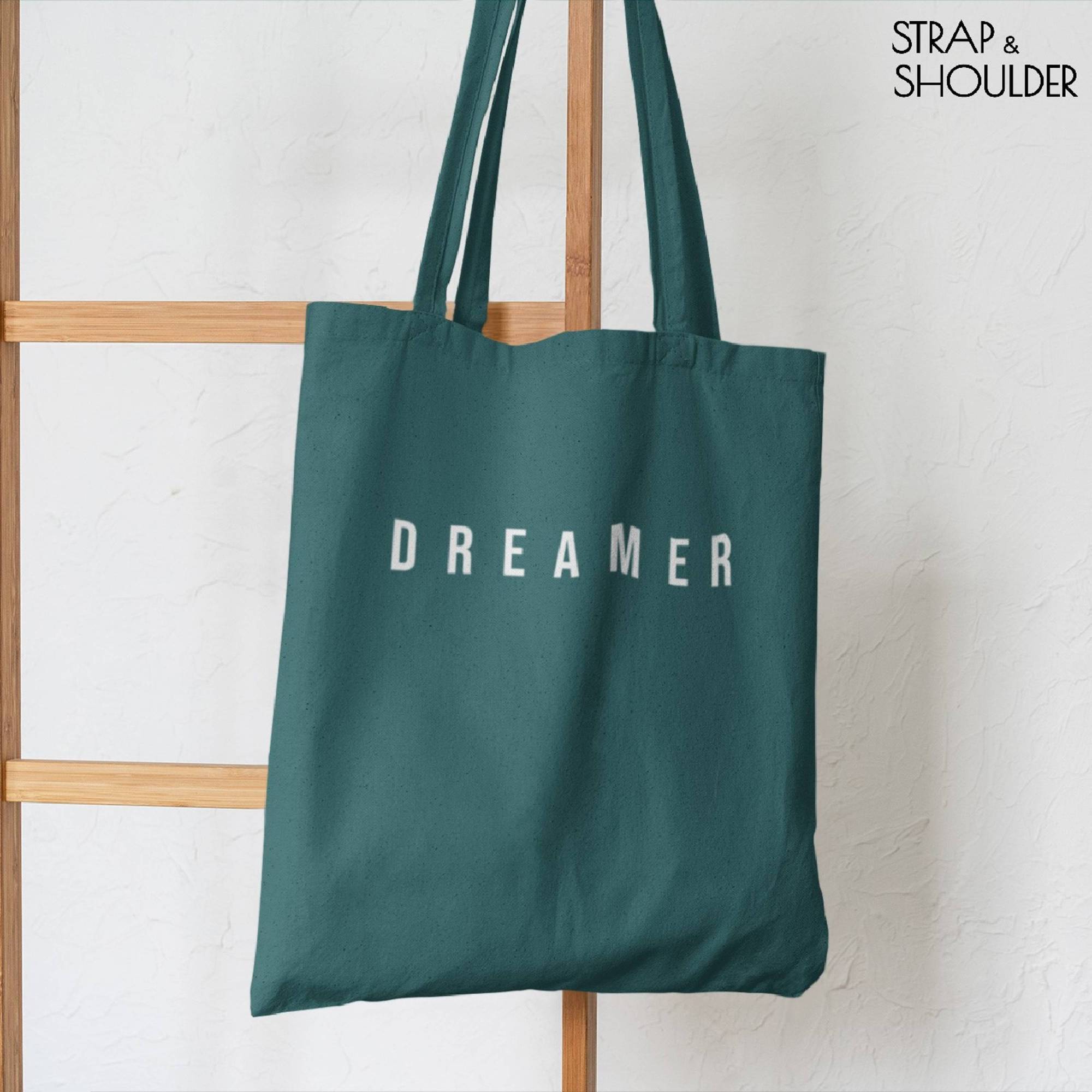 Dreamer Canvas Hooker's Green Tote Bag