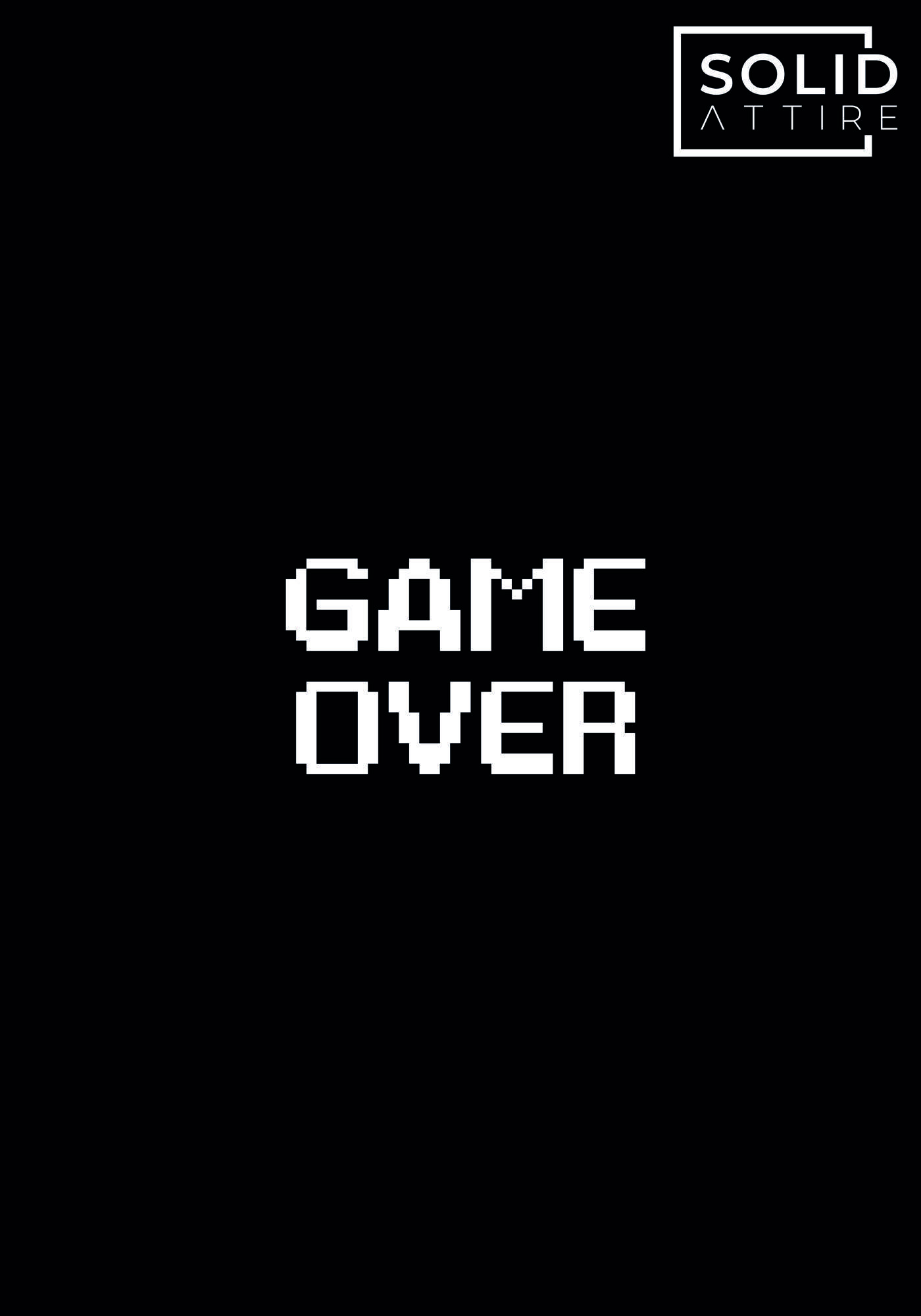 Game Over Black T-Shirt