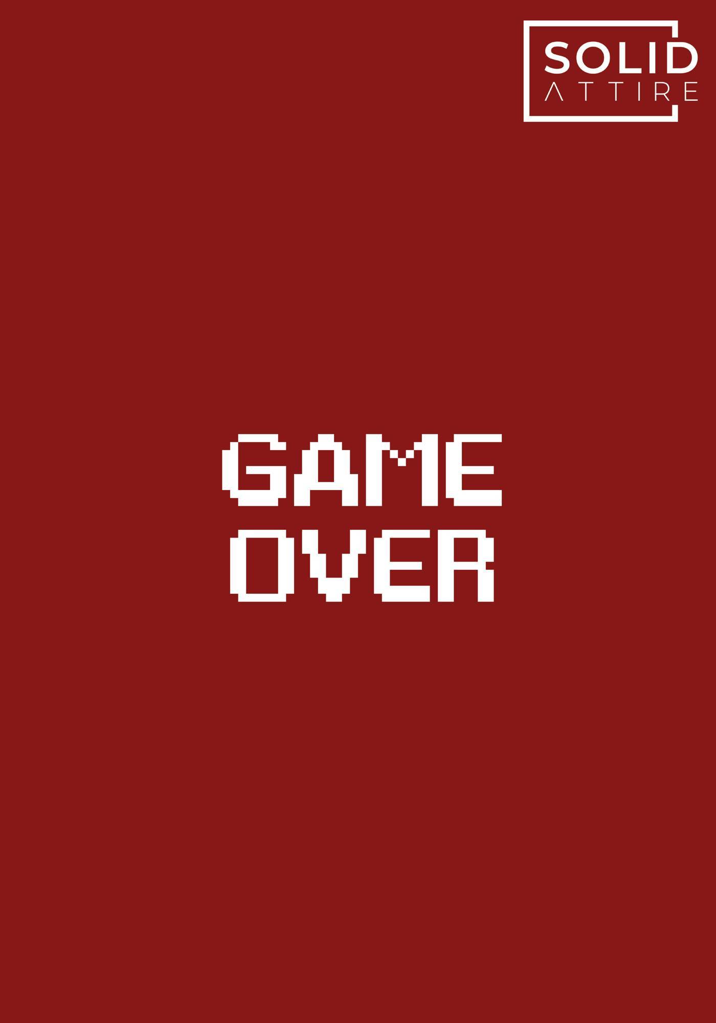 Game Over Maroon T-Shirt