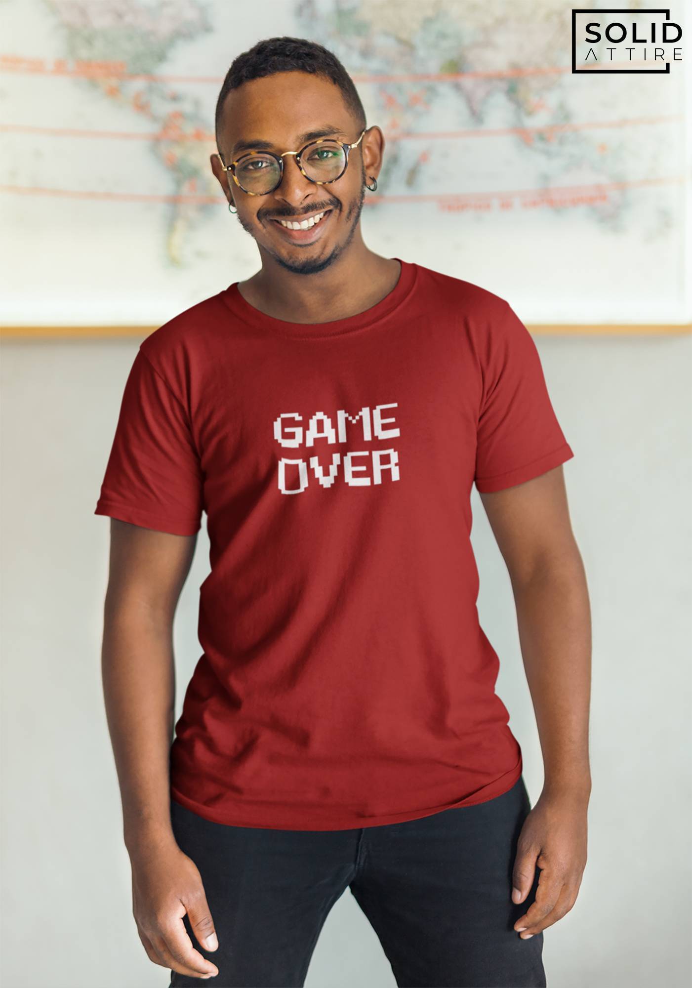 Game Over Maroon T-Shirt