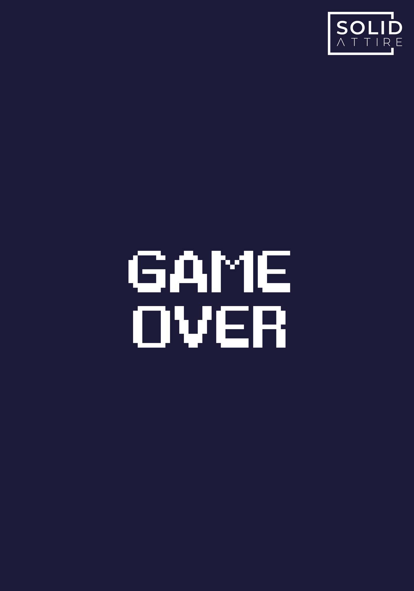 Game Over Navy Blue T-Shirt