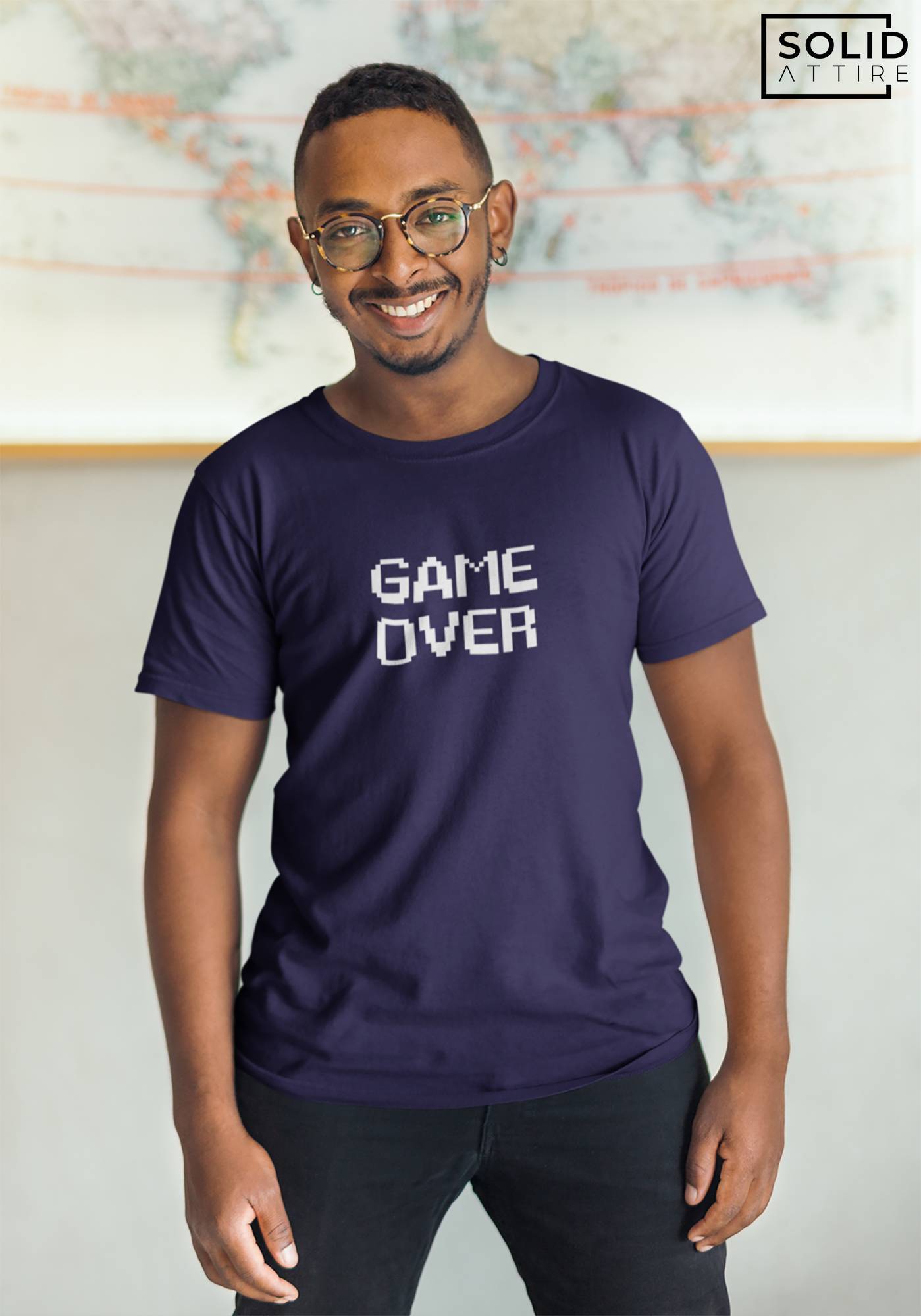 Game Over Navy Blue T-Shirt