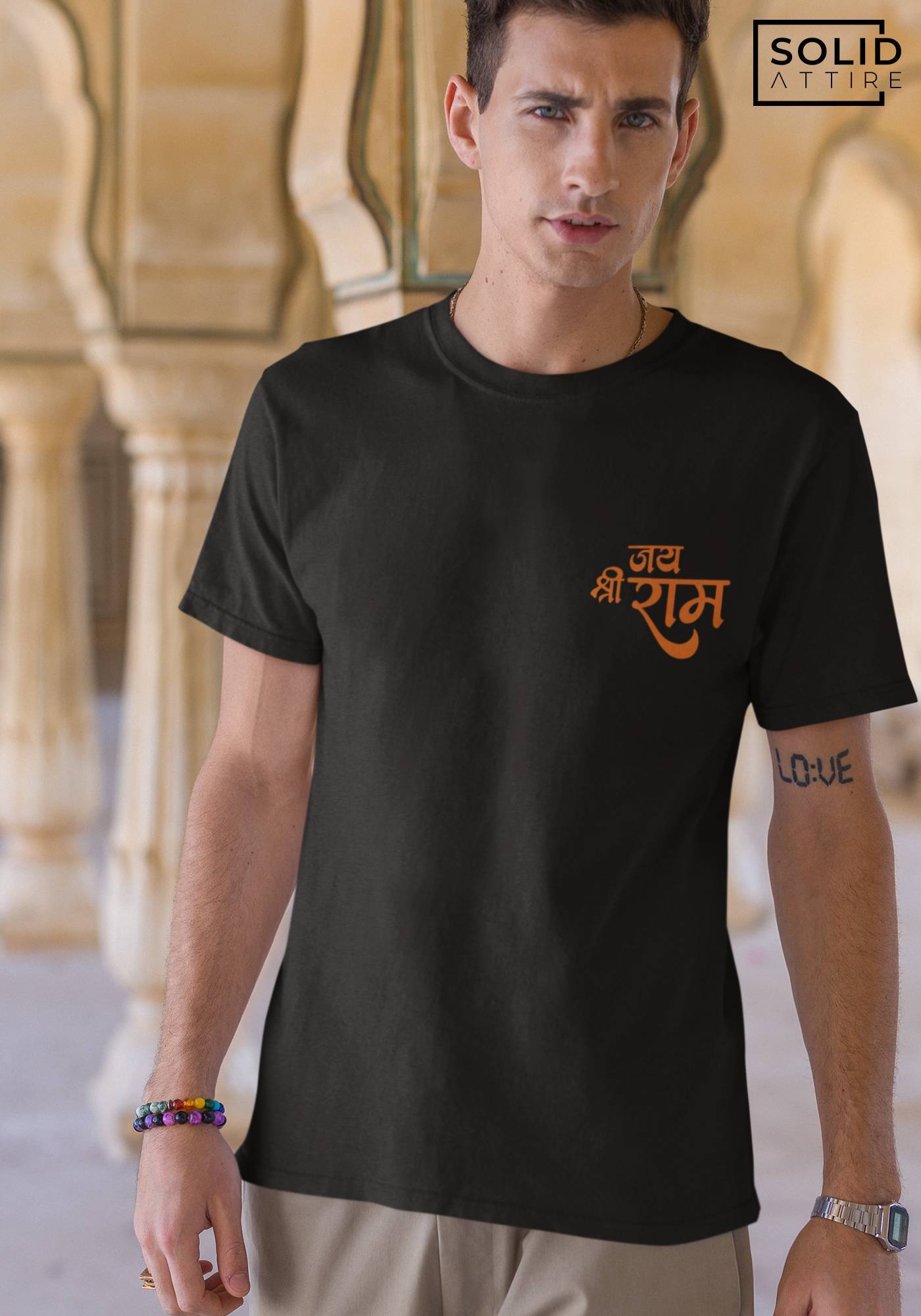 Black Jai Shree Ram T-Shirt