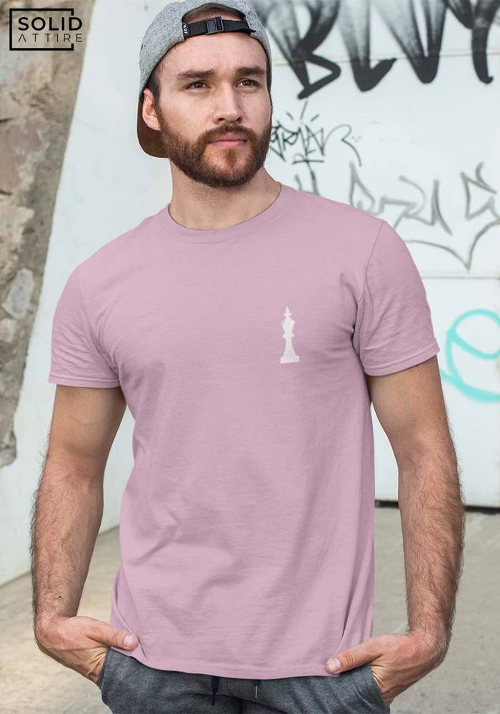 Men's Mauve King Graphic Printed T-Shirt