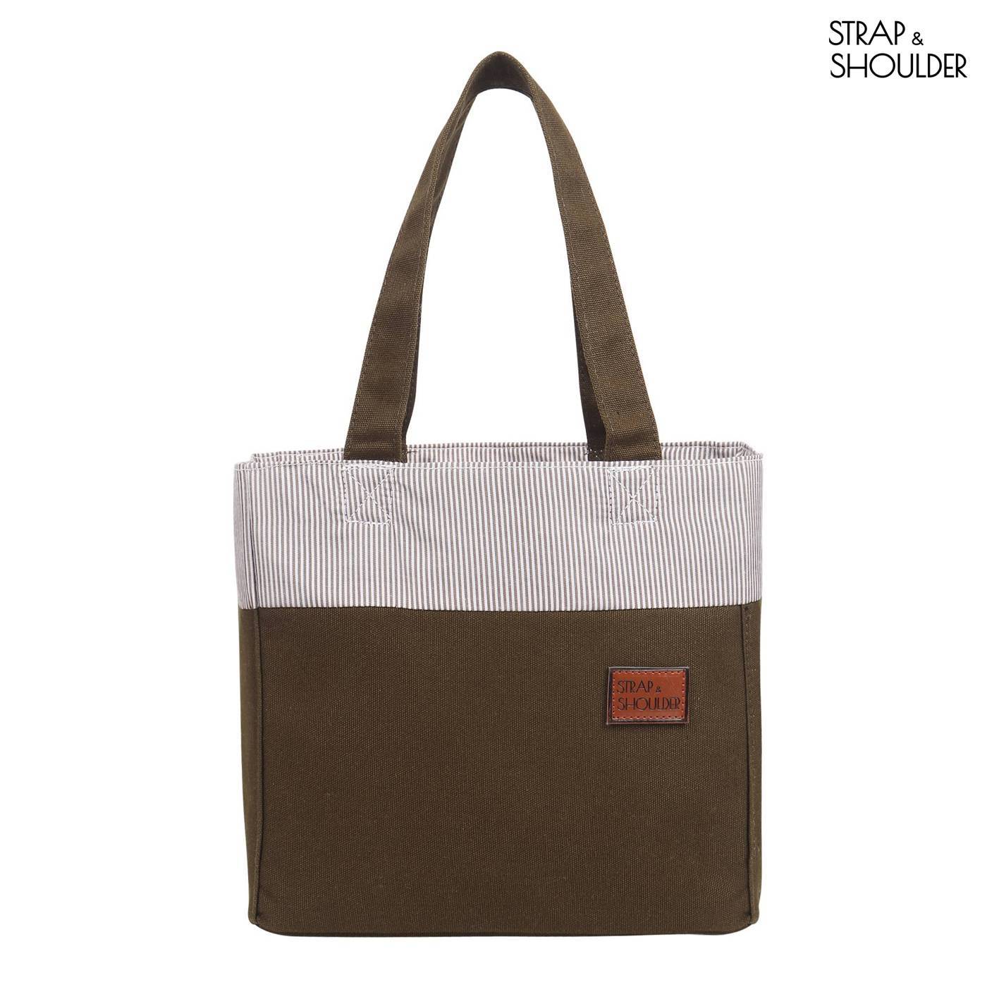 Organic Canvas Lunch Bag With Straps - Brown at Rs 699.00