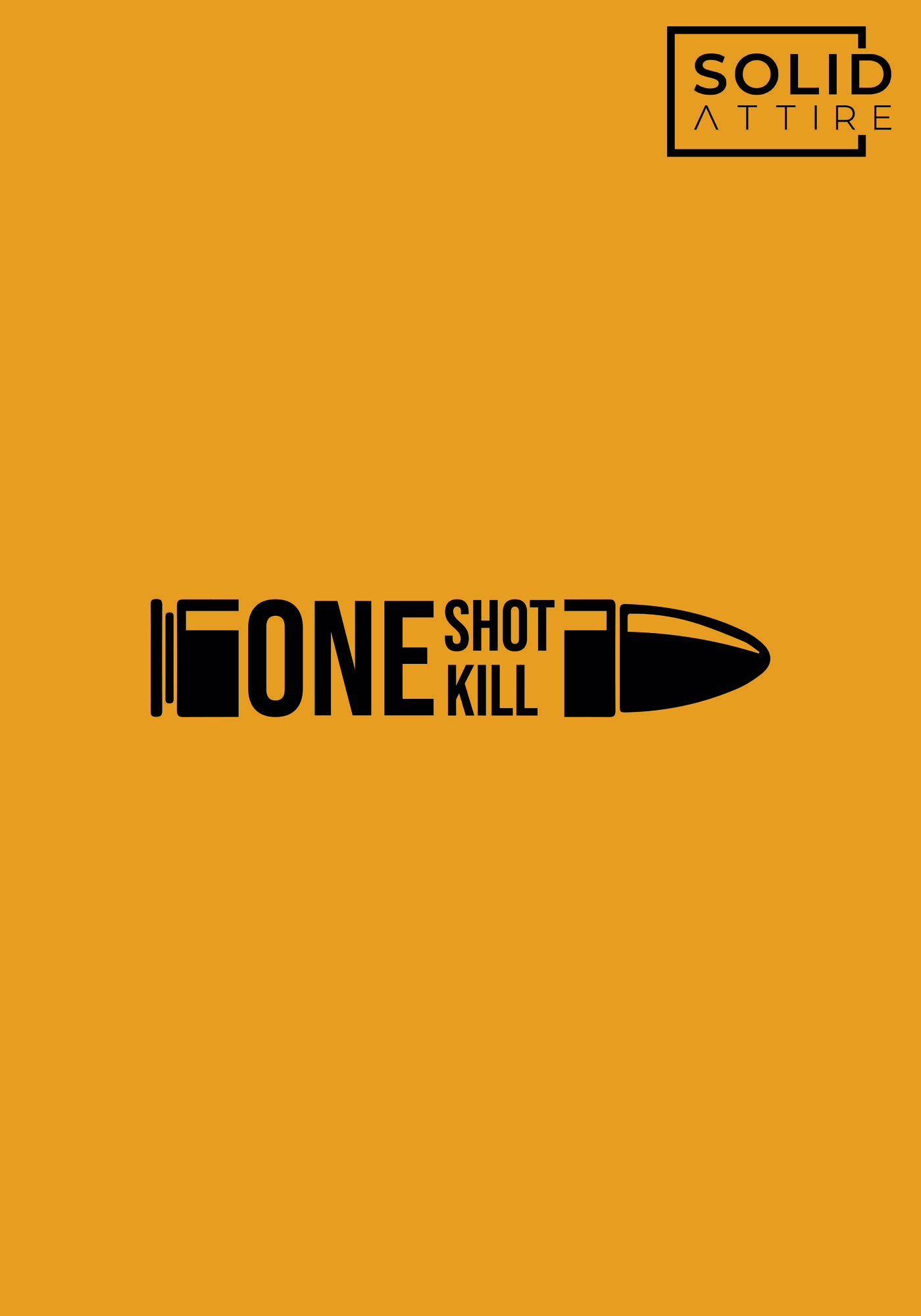 One Shot One Kill Mustard T-Shirt