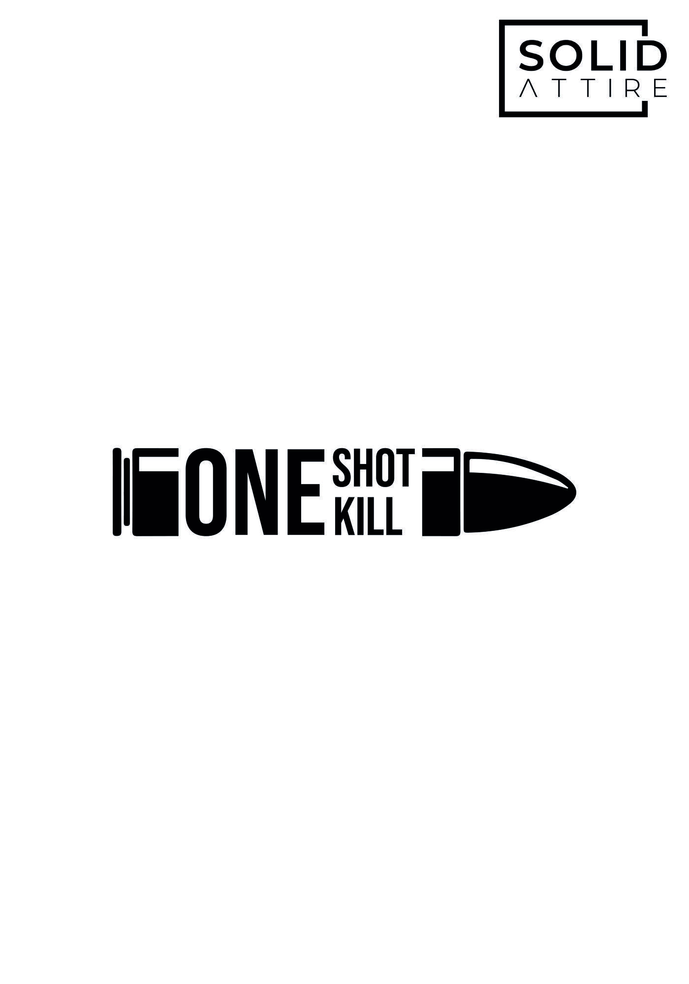 One Shot One Kill White T-Shirt