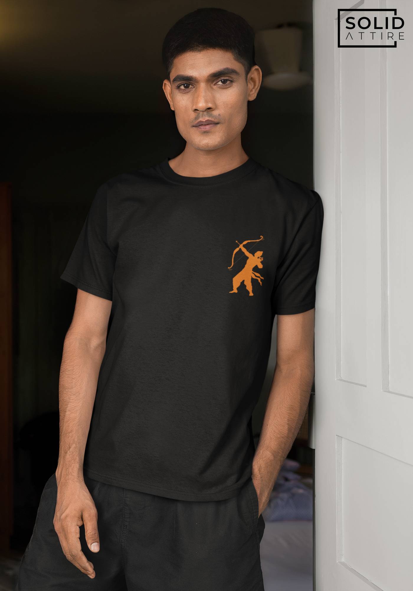 Black Ram Statue T-Shirt