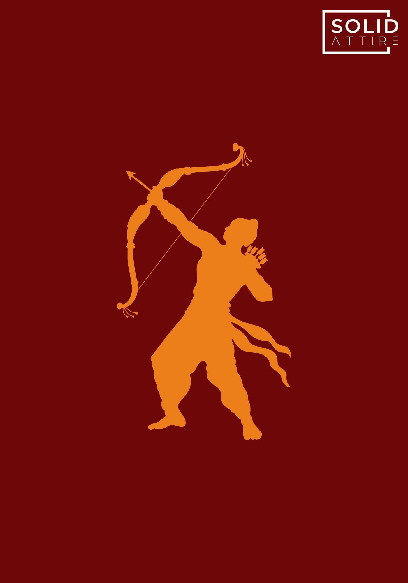 Maroon Ram Statue T-Shirt