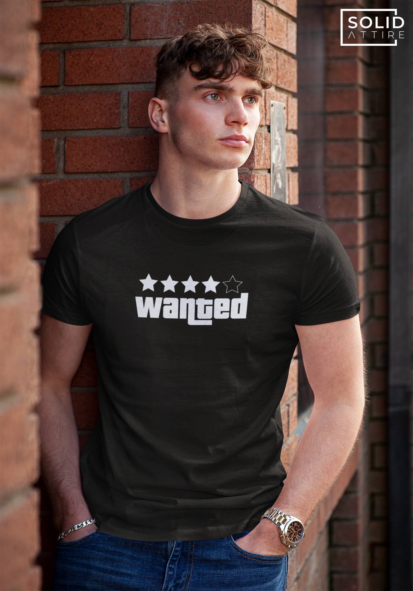 Wanted Black T-Shirt