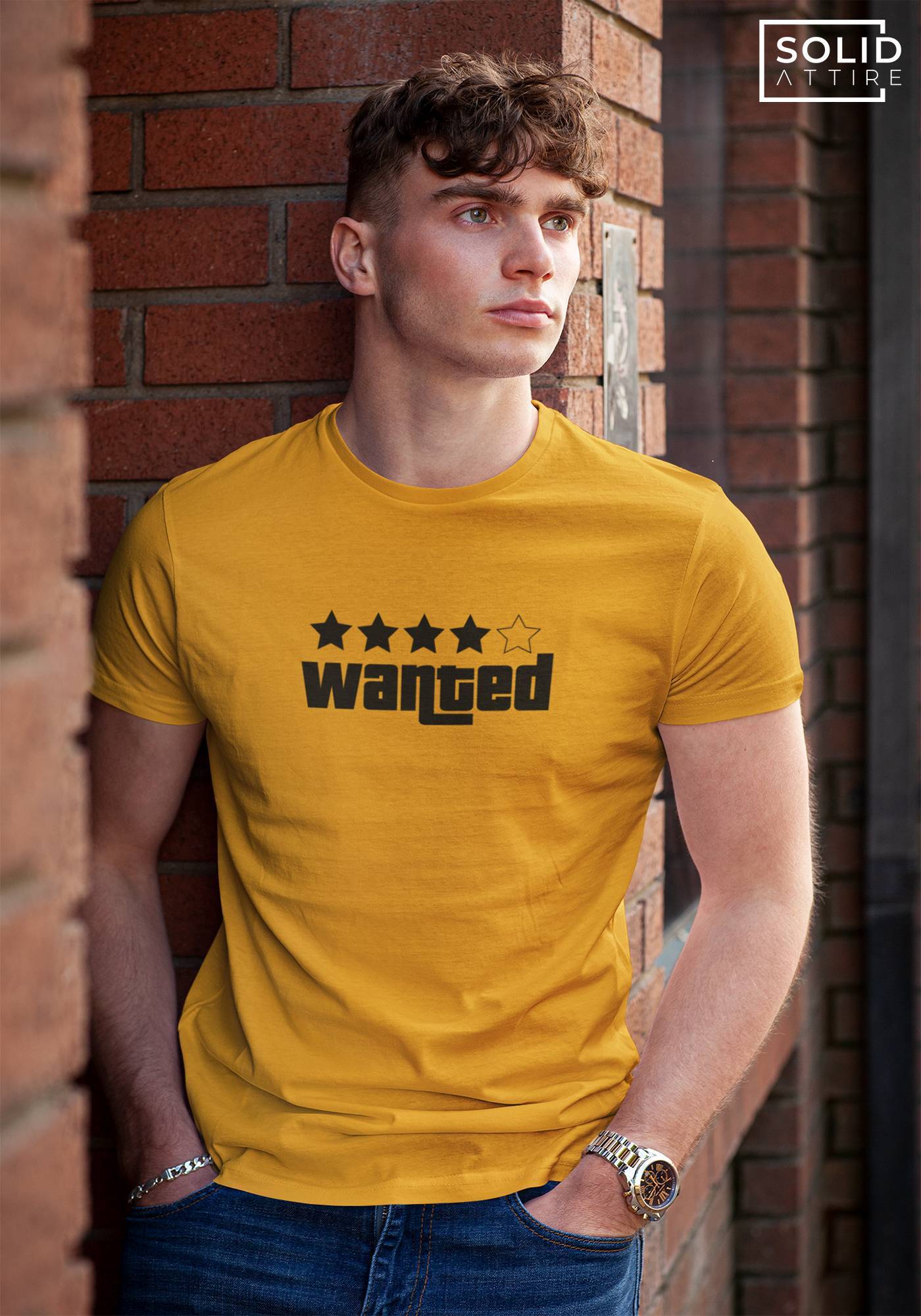 Wanted Mustard T-Shirt