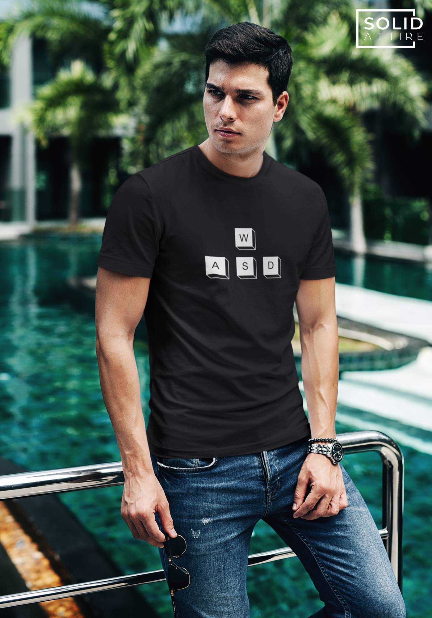 WASD Black T-Shirt