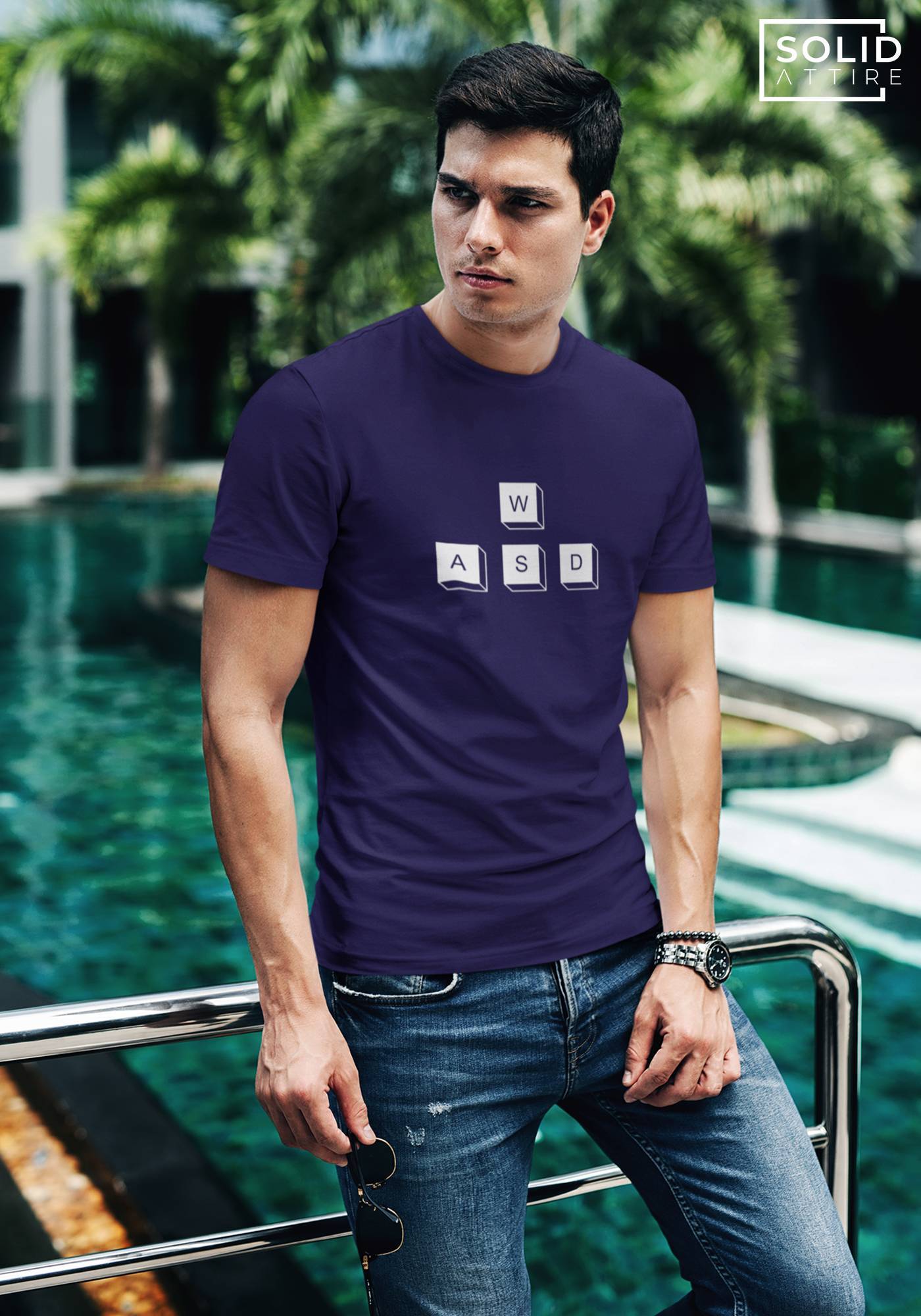 WASD Navy Blue T-Shirt