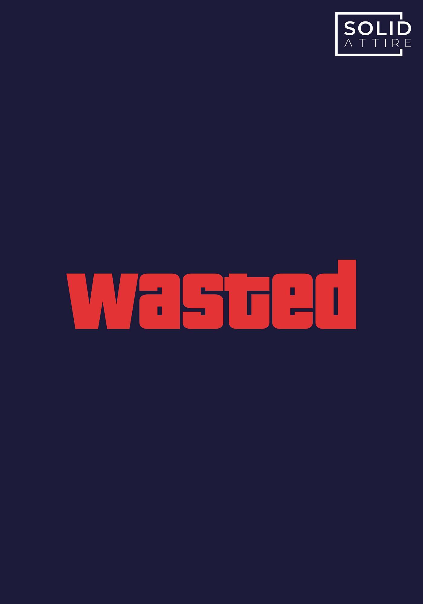 Wasted Navy Blue T-Shirt